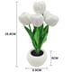 thumbnail image 2 of Lámpara de mesa con flores, tulipán, luz LED de noche para escritorio, decoración del hogar, sala de estar, flores artificiales, 2 of 8