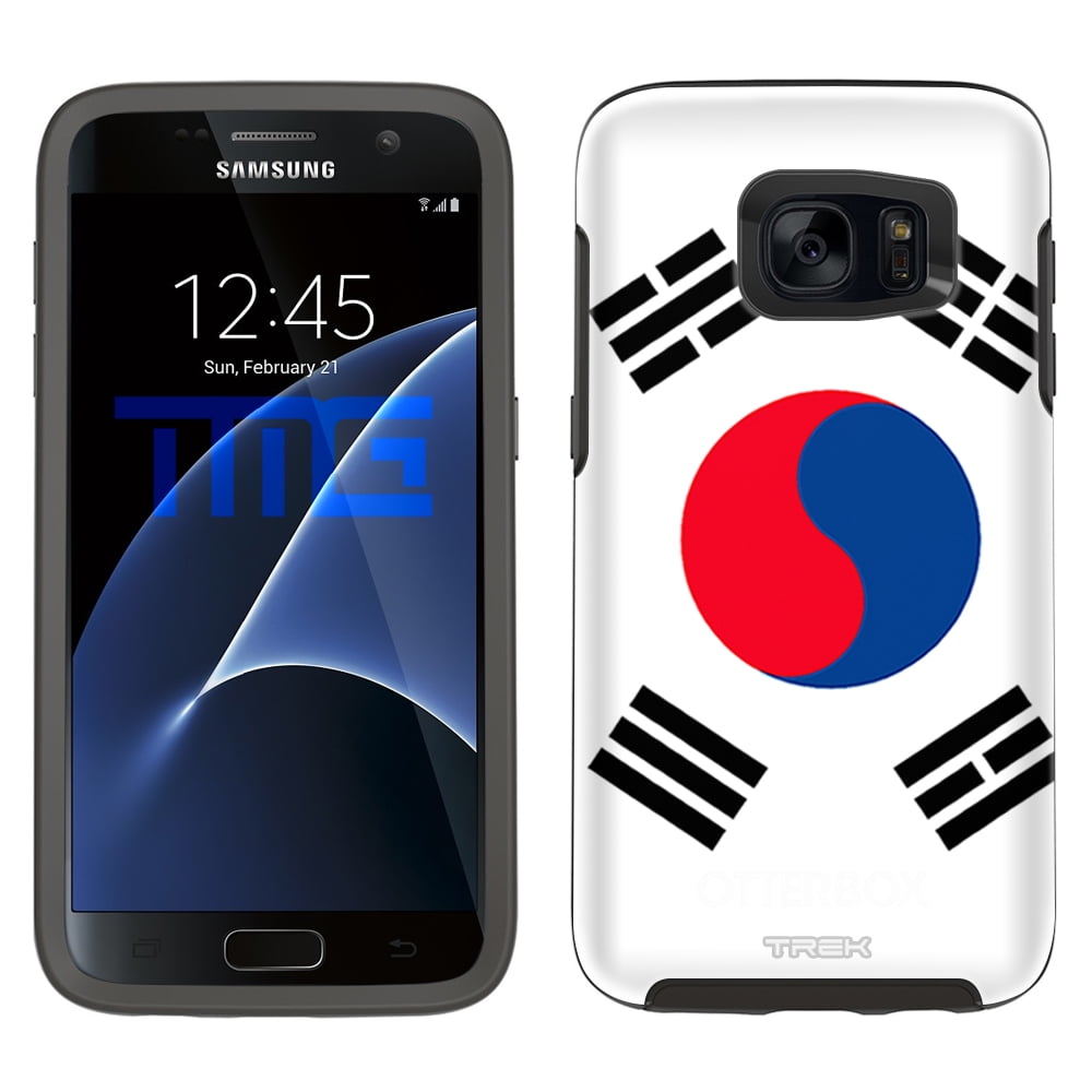 Skin Decal for OtterBox Symmetry Samsung Galaxy S7 Case South Korea Flag by Trek Media Group