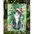 thumbnail image 3 of Carolines Treasures DAC7190GF 15.5 x 11.25 in. American Polydactyl Cat by the Christmas Tree Garden Flag, 3 of 5