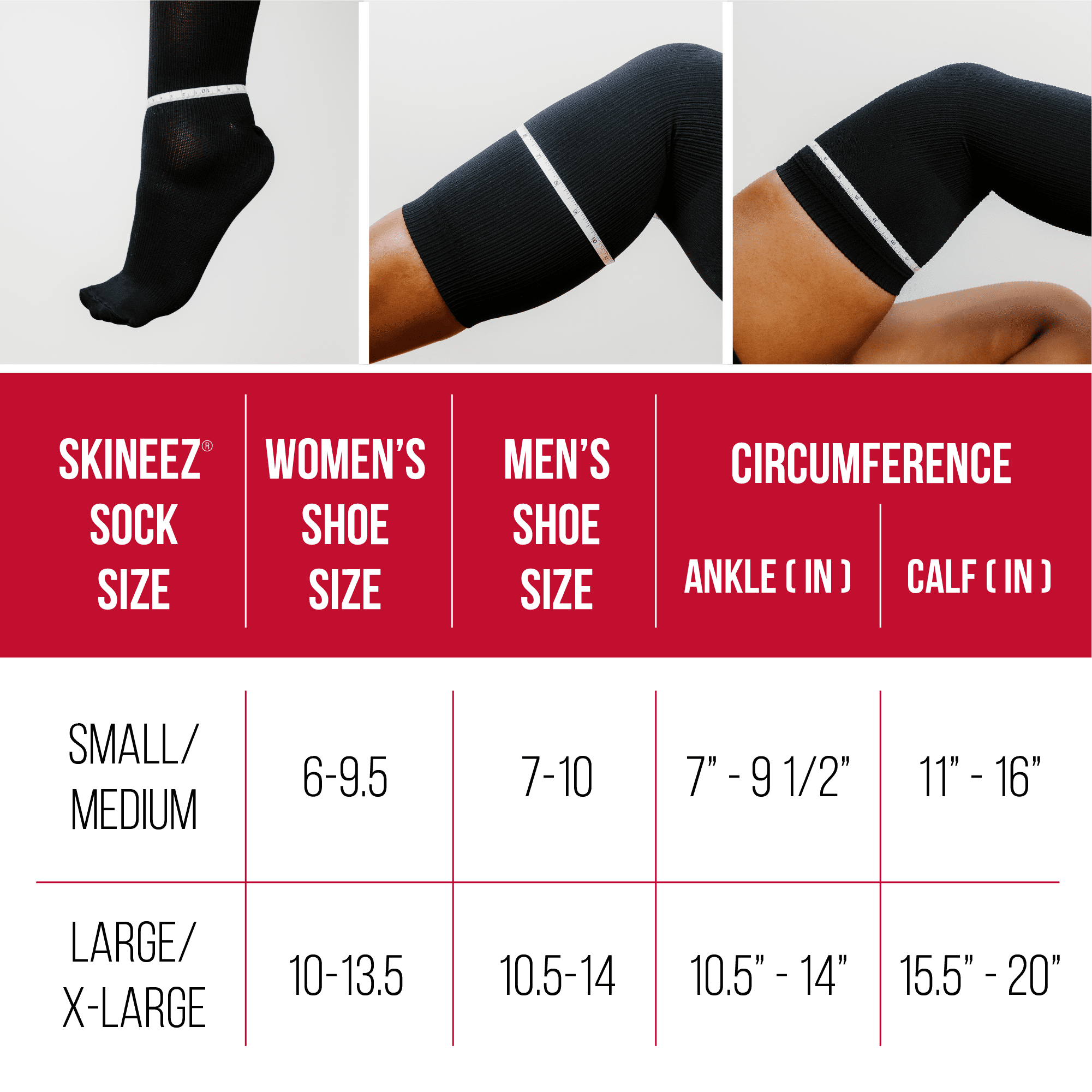 Skineez Hydrating Plantar Fasciitis Compression Sleeve, L/XL, Black
