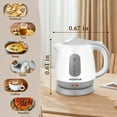 thumbnail image 5 of Aigostar Juliet - Mini Electric Tea Kettle, 1.0 L BPA-Free Portable Electric Water Kettle, 1100W, Grey and White, 5 of 10