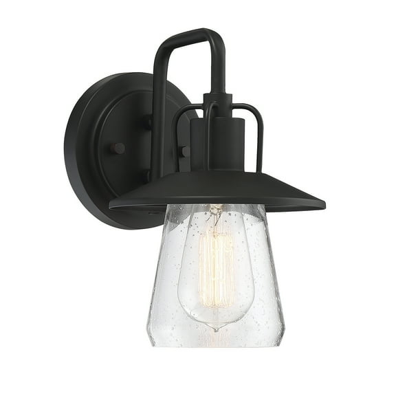 Trade Winds Lighting 1-Light Wall Sconce In Matte Black