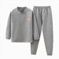 thumbnail image 5 of TOWED22 Toddler Baby Girl Clothes 2Pcs Girl Long Sleeve Pullover Sweatshirt Stretch Jogger Pants Infant Fall Winter Outfit Size:11-12 Y,Color:Grey, 5 of 5