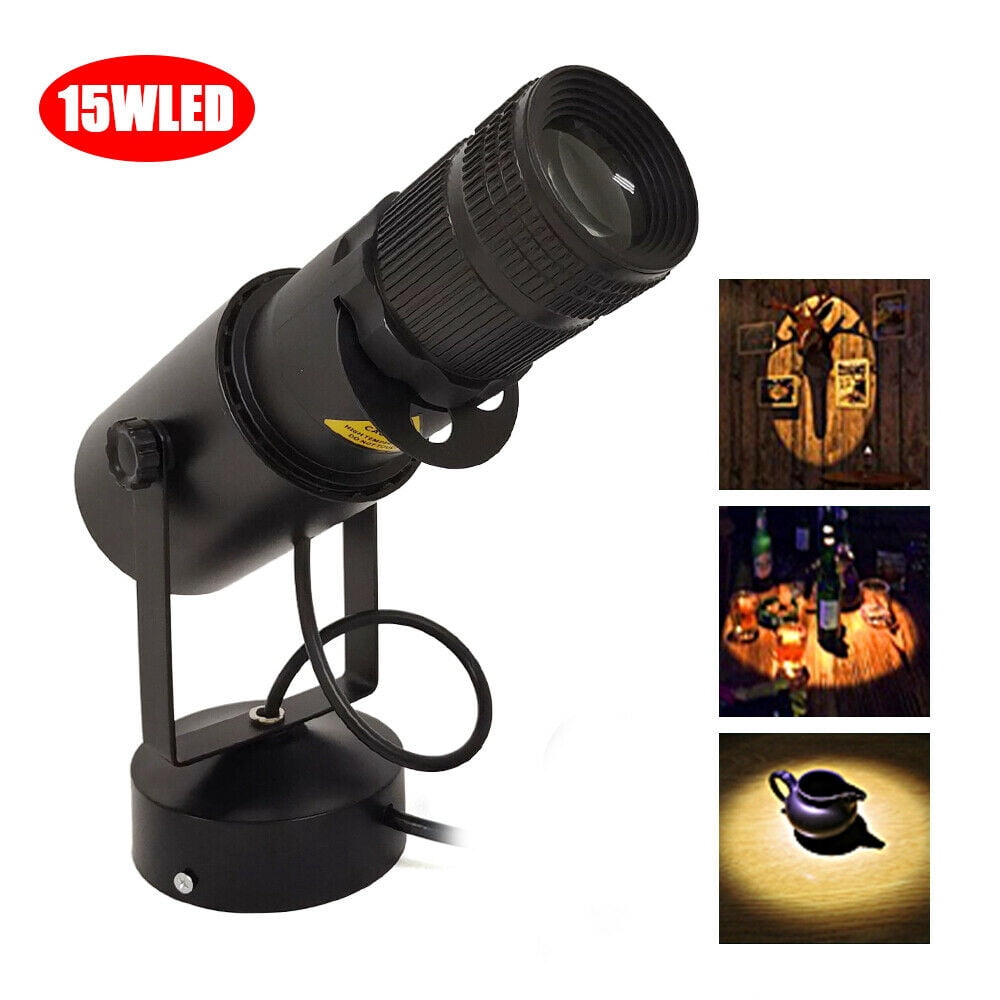 Fichiouy LED Spot Light 4 Apertures White Beam Stage DJ Disco Party Lamp Adjustable 15W