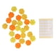 thumbnail image 4 of 48 Piezas Decoración de Boda Flor de Rosa Flores de Rosas Artificiales con Cinta de Doble Cara para Hacer Guirnaldas Accesorios para el Cabello Degradado Amarillo, 4 of 14