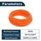 thumbnail image 4 of Manguera de vacío de silicona Unique Bargains, línea de vacío automotriz, naranja, 20FT 15/64" 6mm ID 2mm Grosor, 1 Pc, alta temperatura, presión máxima de 130PSI para aire y agua, 4 of 6