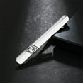 thumbnail image 6 of Stylish Silver Tie Clip for Men Adjustable Width Non Slip Clasp Formal Occasions, 6 of 9