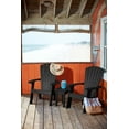 thumbnail image 2 of Capterra Casual Recycled Plastic Adirondack Chair, Onyx, 2 of 2