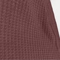 thumbnail image 4 of Warop Women's Solid Color Pajama Set, Casual Loose Fit 3-Piece Cotton Sleepwear for Home and Lounging, 4 of 5