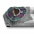 thumbnail image 3 of Coffee Soft Flannel Fleece Throw Blanket, Drink Herbal Tea Service Chat Happy Calming Time Floral Detailed Image Print, Cozy Plush for Indoor and Outdoor Use, 50" x 60", Multicolor, by Ambesonne, 3 of 6
