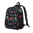 thumbnail image 2 of Black Dog Paw Footprint Backpack Backpack for School,Cute School Bag,Schoolbag with Adjustable Shoulder Straps & Padded Back,13.8"x11.4"x6", 2 of 6
