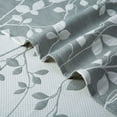 thumbnail image 4 of Coolmee Muslin Throw Blanket, Soft Breathable Yarn Dyed Jacquard Leaf Pattern Cotton Throw Blankets for Couch Bed Sofa, Blankets for Adults, Machine Wash，Bluish Grey, 50 x 60 inches, 4 of 7