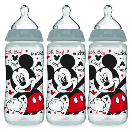 Nuk Disney Baby Wide-Neck Bottles 0+m - 3 CT