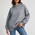 thumbnail image 5 of Hilenly Oversized Hoodies for Women Long Sleeve Pullover Hoodie Hooded Sweatshirts Comfort Travel Outfits, 5 of 10