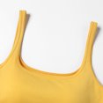 thumbnail image 6 of Tank Tops with Built In Bra Square Neck Ribbed Basic Cami Shirts Bodycon High-Low Hem Camisole Tops Work Out Summer Outfits, 6 of 7