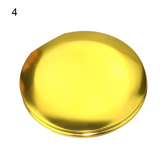 ACDANC Mini Folding Makeup Mirror, Pocket Purses Portable Metal Colorful Fashion Waterproof Double-sided Round Mirror for Travel