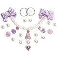 thumbnail image 2 of Charm Set SANUIU Purple Bow Pearl Accessories for Tote, 2 of 8