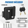 thumbnail image 2 of RV Door Lock Replacement – Upgraded Paddle Latch with Deadbolt, 3.55" x 2.68" Fitment, Durable Nylon Construction with 2 Keys for Camper, Cargo Hauler, Travel Trailer, Motorhome, Entry Hatch, 2 of 6
