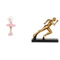 thumbnail image 1 of Estatua de la bailarina,Estatua de niña de ballet Escultura de niña de resina Artesanía,Figura de bailarina para decoración de escritorio,Estatua del corredor,Estatua de corredor Escultura, 1 of 8