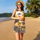 thumbnail image 3 of Balery Cute Panda Sunflower Vestidos de verano para mujer con estampado: vestido holgado sin mangas, vestido playero informal y cómodo para días calurosos., 3 of 7