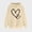 Yellow, variant on Aobny 2024 Womens Sweatshirts Cute White Long Sleeve Heart Hoodies Hooded Womans Blouses Dressy