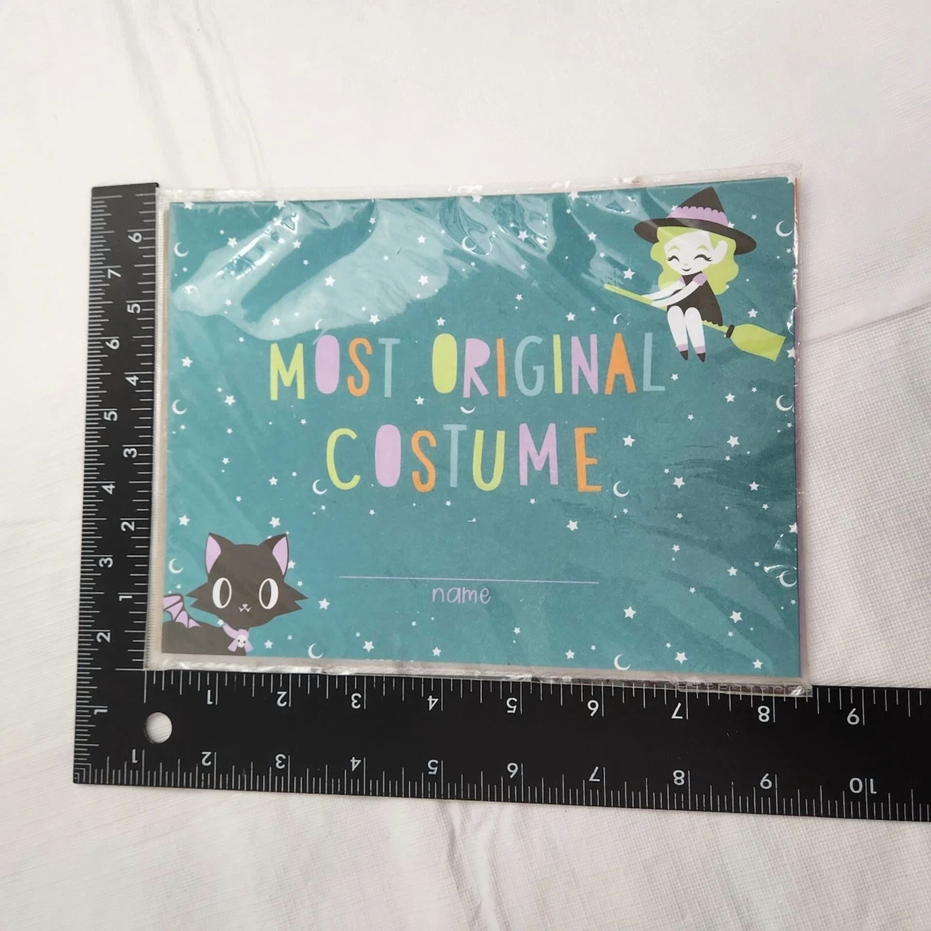 Halloween Costume Contest Awards Certificate 24 Pack Six Designs