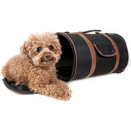 UPC: 0858342044134 | Pet Life ®  Bark Avenue  Cylindrical Airline Approved Fashion Designer Posh Pet Dog Carrier