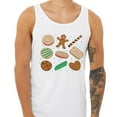 thumbnail image 2 of Christmas Cookie Grid Tank Top Unisex Large White, 2 of 5