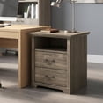 thumbnail image 4 of Furniture of America Chara Modern Wood 2-Drawer Nightstand with Open Top Shelf, Dark Gray, 4 of 16