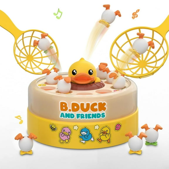 B.Duck Bounce Catch Game for 3 4 5 6 7 Year Old Kids,Board Games,Fun Bounce & Catch Duck Toy Age 4-8, Interactive Family Game for 3-7 Year Olds, Party Game for Toddlers & Kids