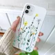 thumbnail image 3 of Funda de teléfono con diseño de margaritas sencillas para iPhone 14, 13, 12, 11 Pro Max, 12 Mini, 7, 8 Plus, XS Max, X XR, carcasa trasera de TPU suave en color rosa y blanco, 3 of 5