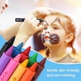 thumbnail image 3 of Face Painting Crayons Set, 10 Colors Face Painting Set For Kids, Safe Non-Toxic Kids Face Body Crayons, Bright Colors Body Painting Set, 3 of 4