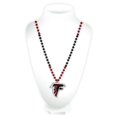 thumbnail image 1 of Atlanta Falcons Mardi Gras Beads with Medallion, 1 of 1