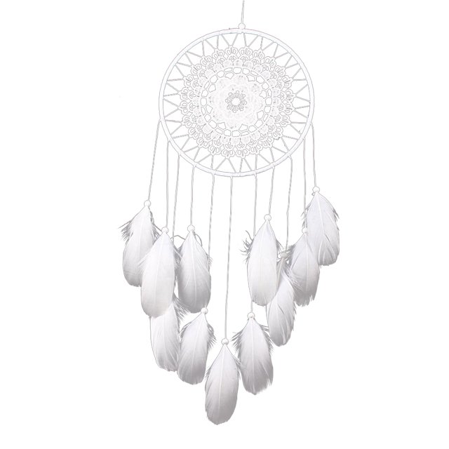 Atrapasueños Bohemia Pluma Borla Campanas de viento Boda Sala de estar Sala de estar Colgante de pared Atrapasueños Yuarrent HA1212-01B