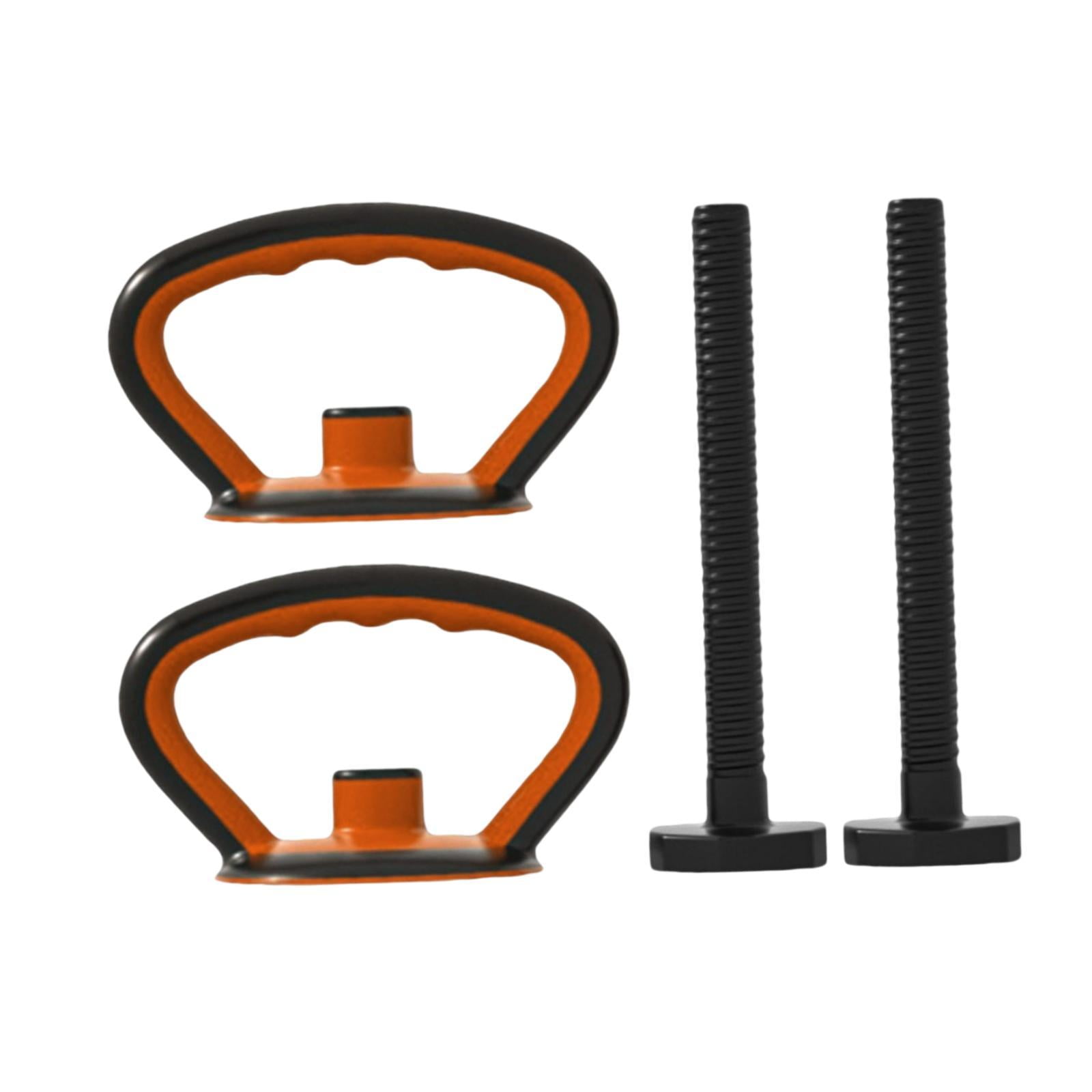 Baoblaze Kettlebell Handle Equipment Kettle Bell Grip for Workout Fitness Competition black 2 handle 2 rod