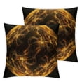 thumbnail image 2 of Acheng Throw Pillow Cover  - Background Ball About Fog Rings Circle Fractals  2pcs White, 2 of 6