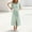 Green, variant on Ayolanni V Neck Dresses for Women Plaid Short Sleeve A-Line Maxi Dress Party Belted Birthday Elegant Long Dress with Puff Sleeve Black L