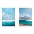 thumbnail image 1 of "Sea Bliss" 2-Piece Vignette by Eve Wheeler, White Frame, 1 of 2