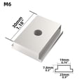 thumbnail image 2 of 5Pcs M6/M8 T-Track Slider Aluminum Alloy T Slot Nut For Woodworking Tool Silver, 2 of 6
