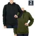 thumbnail image 2 of Galaxy By Harvic Womens Heavyweight Fleece Lined Pullover Hoodie 2 Pack (M-2XL), 2 of 7