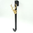 thumbnail image 1 of Bronze Reindeer Head Wreath Hanger, 1 of 1