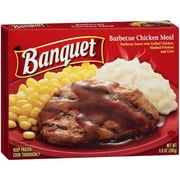 Banquet: Barbeque Sauce Over Grilled Chicken, Mashed Potatoes and Corn Meal, 9.9 oz