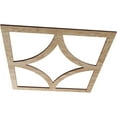 thumbnail image 2 of 16"OD x 10 1/4"ID x 1/4"T Statesman Wood Fretwork Pierced Ceiling Medallion, Red Oak, 2 of 3