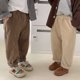thumbnail image 2 of Spring Baby Children's Casual Pants 1-8Y Simple Loose Solid Color Boys Trousers Korean Style Trendy Girls' Corduroy Pants, 2 of 6