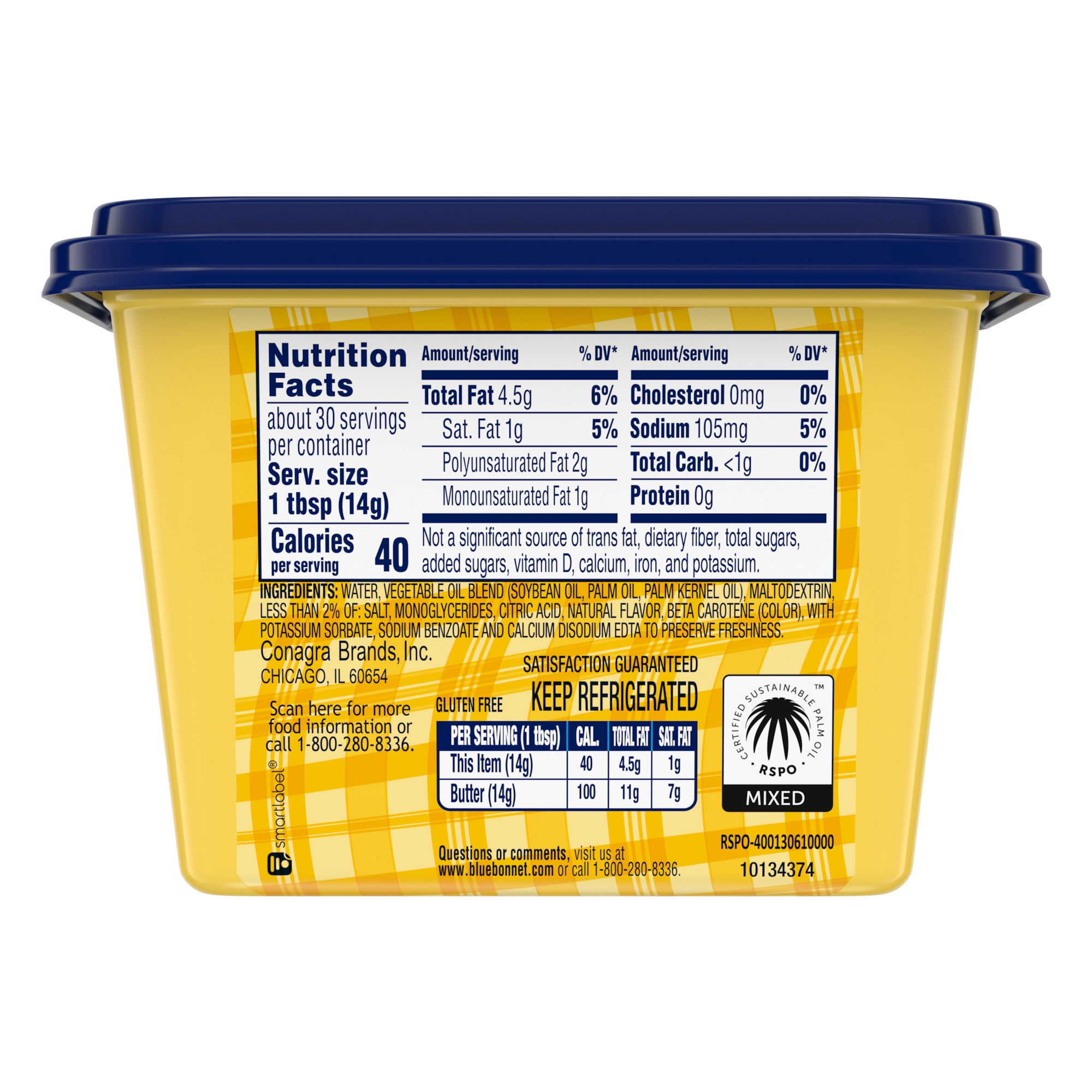 Blue Bonnet Vegetable Oil Spread, 15 oz