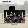 thumbnail image 7 of SEANATIVE Golf Cart Seat Covers for 2-Person Seats, Suitable for EZGO, Yamaha, Club Car and More, Scratch-resistant All Weather Golf Cart Accessory, Skeleton Mushroom Floral Moon Black, 7 of 7