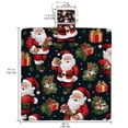 thumbnail image 2 of Santa Claus Canvas Outdoor Picnic Blanket Waterproof and Portable - Extra Large Foldable Mat for Camping and Beach - Durable and Easy to Clean Fabric, 2 of 6