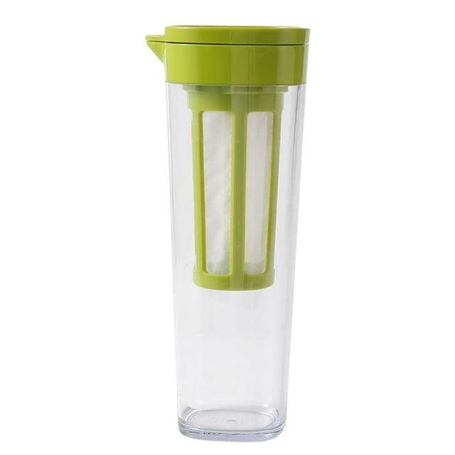 WRKEKC Clearance Fruit Infuser Water Pitcher with Removable Strainer, Heat-Resistant BPA-Free Jug for Iced Tea, Lemonade, 2.8L Capacity, Easy-Pour Spout