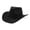 Black, variant on Wide Brim Cowboy Hat for Women & Men - Felt Western Cowgirl Hat with Decorative Hat Band, Suede Finish for Ranch, Rodeo, Country Music Festival and Outdoor Wear