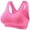 Pink, variant on YHAJDS Women Large Size Bras,Sports Bras For Women Wireless Bra Fixed Cup Sports Bra Shockproof Push Up Yoga Bra Camisole With Built In Bra For Fitness